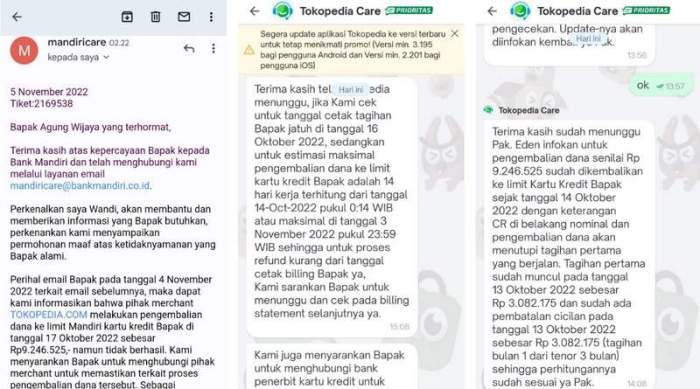 Pesanan hilang refund dana belum diterima dari tokopedia